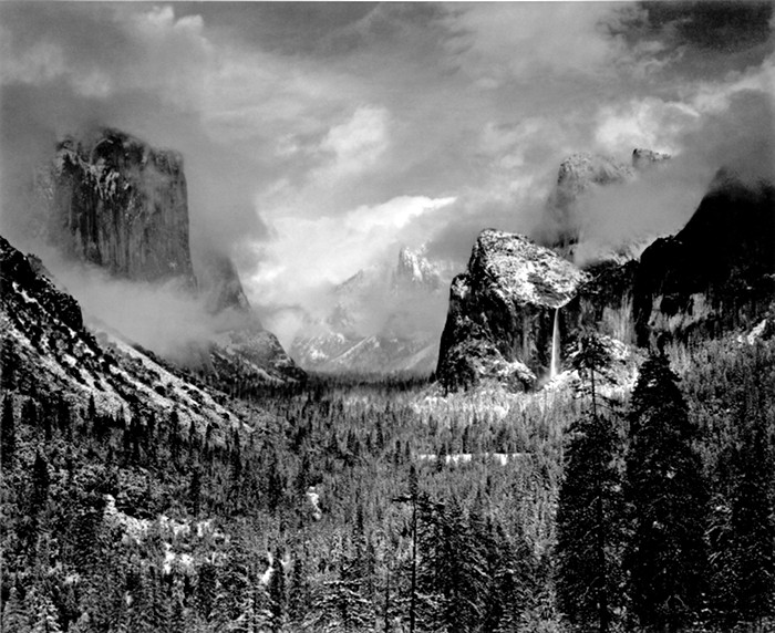 Ansel Adams, "Clearing Winter Storm", Yosemite National Park, California (c.1937)